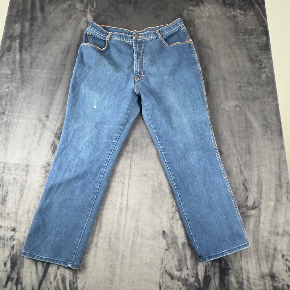 Gitano Jeans Women 36 Blue Vintage High Rise Straight Leg Denim Pants